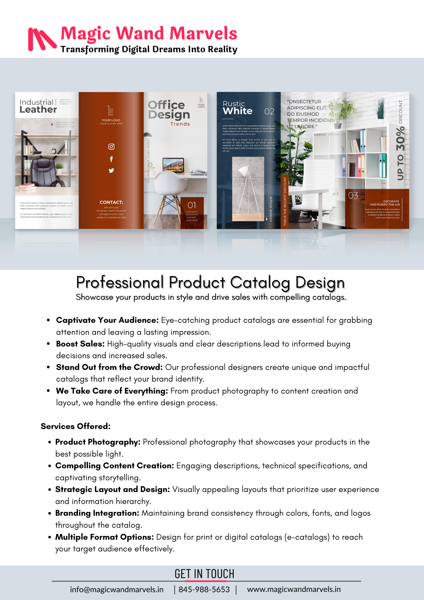 MWM - Product Catalog Designing Services